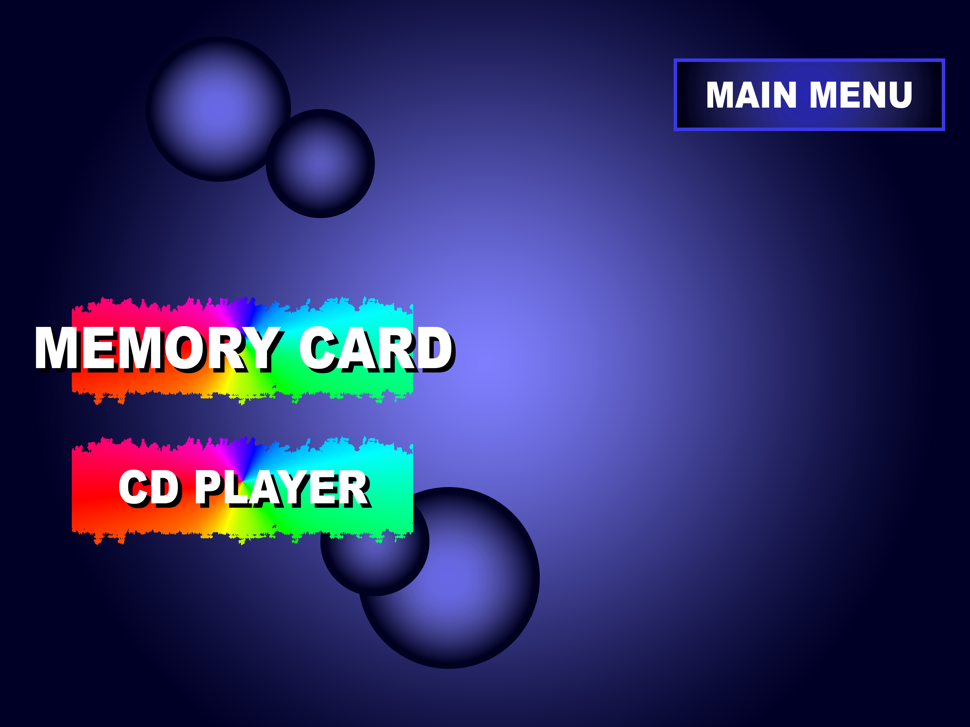 PS1 Memory Card Screen
